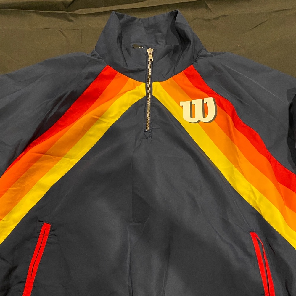 Wilson wind breaker jacket navy blue. Size M